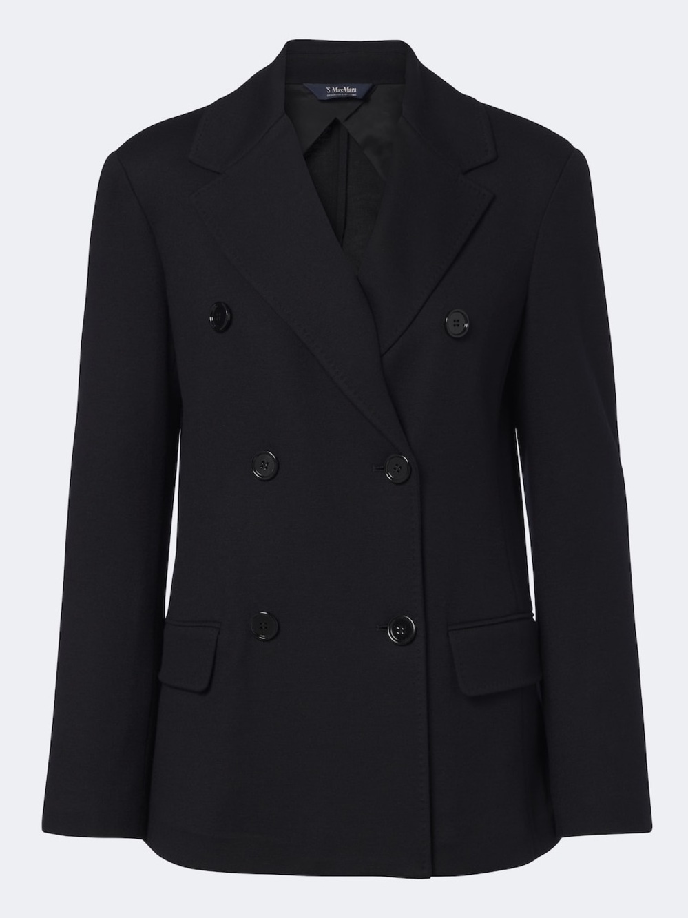 NWOT MaxMara Black Double Breasted Wool Blazer